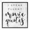 Stupell Industries Fluent Movie Quotes Phrase Framed Giclee Art